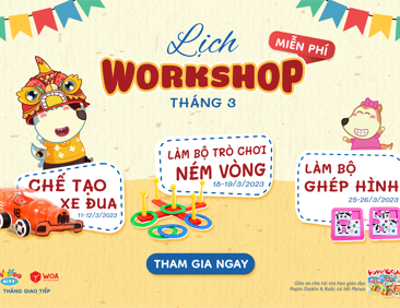 Workshop miễn phí Tháng 3